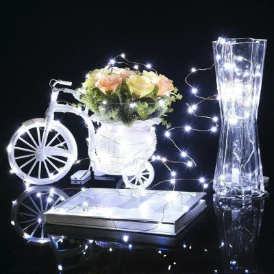 Гирлянда ёлочная Springos (CL0006) 1.9м, 20 холодно-белых светодиодов, на батарейках 2xАА купить по самой низкой цене