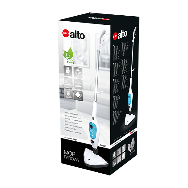 Пароочиститель напольный (паровая швабра) Eldom (PM850) 1500Вт, 1 бар, 0.4 л. купить по самой низкой цене