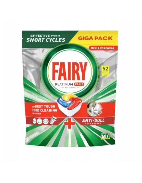 Таблетки для посудомоечных машин FAIRY A52 PLATINUM PLUS LEMON 8666 купить по самой низкой цене